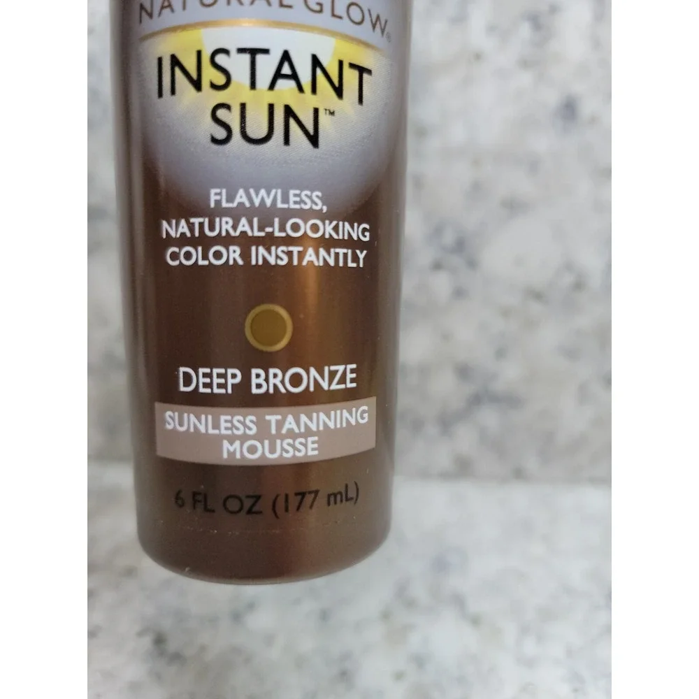 Jergens Natural Glow Instant Sun‎ Deep Bronze Sunless Tanning Mousse 6 fl oz